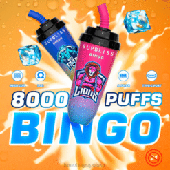 Fumot Supbliss Bingo Jednorazowe urządzenie do waporyzacji 16 ml 8000 (1 sztuka) ekskluzywny R66R402 Fumot Cena