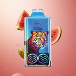 Fumot Leopard 40K Puffs Jednorazowy Vape Arbuzowa Guma Balonowa z Wyświetlaczem Cyfrowym Mocy Oleju i Ładowaniem Type-C