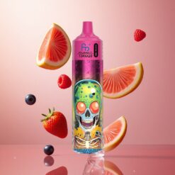 Fumot RandM Tornado 30000 Puffs Jagoda Truskawka Malina Lody z Wyświetlaczem LED i Pojemnością 30mL