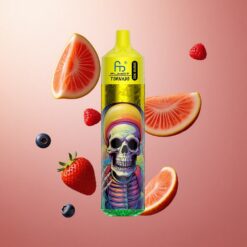 Fumot RandM Tornado 30000 Puffs Truskawka Borówka Malina z Wyświetlaczem LED i Pojemnością 30mL