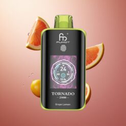 Fumot Tornado 25000 Puffs Ekran HD 700mAh Ładowanie Type-C Winogrono Cytryna
