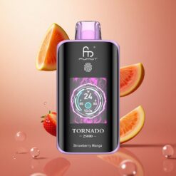 Fumot Tornado 25000 Puffs Ekran HD Ładowanie Type-C Truskawka Mango