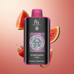 Fumot Tornado 25000 Puffs Truskawka Arbuz z Ekranem HD i Baterią 700mAh