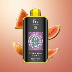 Fumot Tornado 25000 Puffs Ładowana Bateria 700mAh Brzoskwinia Mango Arbuz