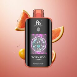 Fumot Tornado 25000 Puffs Ładowana Bateria 700mAh Różowa Lemoniada
