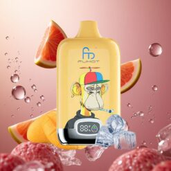 Fumot Tornado Digital Box 12000 Puffs Jednorazowe E-papierosy Lodowate Winogrono z Akumulatorem 550mAh i Ładowaniem Typu-C