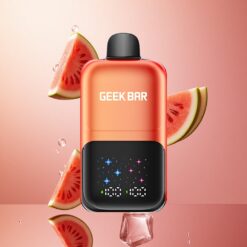 GEEK BAR 2GO 50000 Puffs Smak Arbuzowa Guma Balonowa Lód z Ekranem i Podwójnymi Zbiornikami 20ml