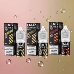 Bar Series Desserts 10ml Nic Salts 10mg 50VG/50PG