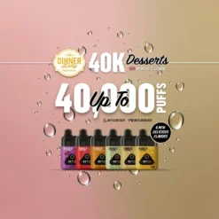 Dinner Lady DL40K Desserts 40k zaciągnięć Desery 15ml 5% nikotyny